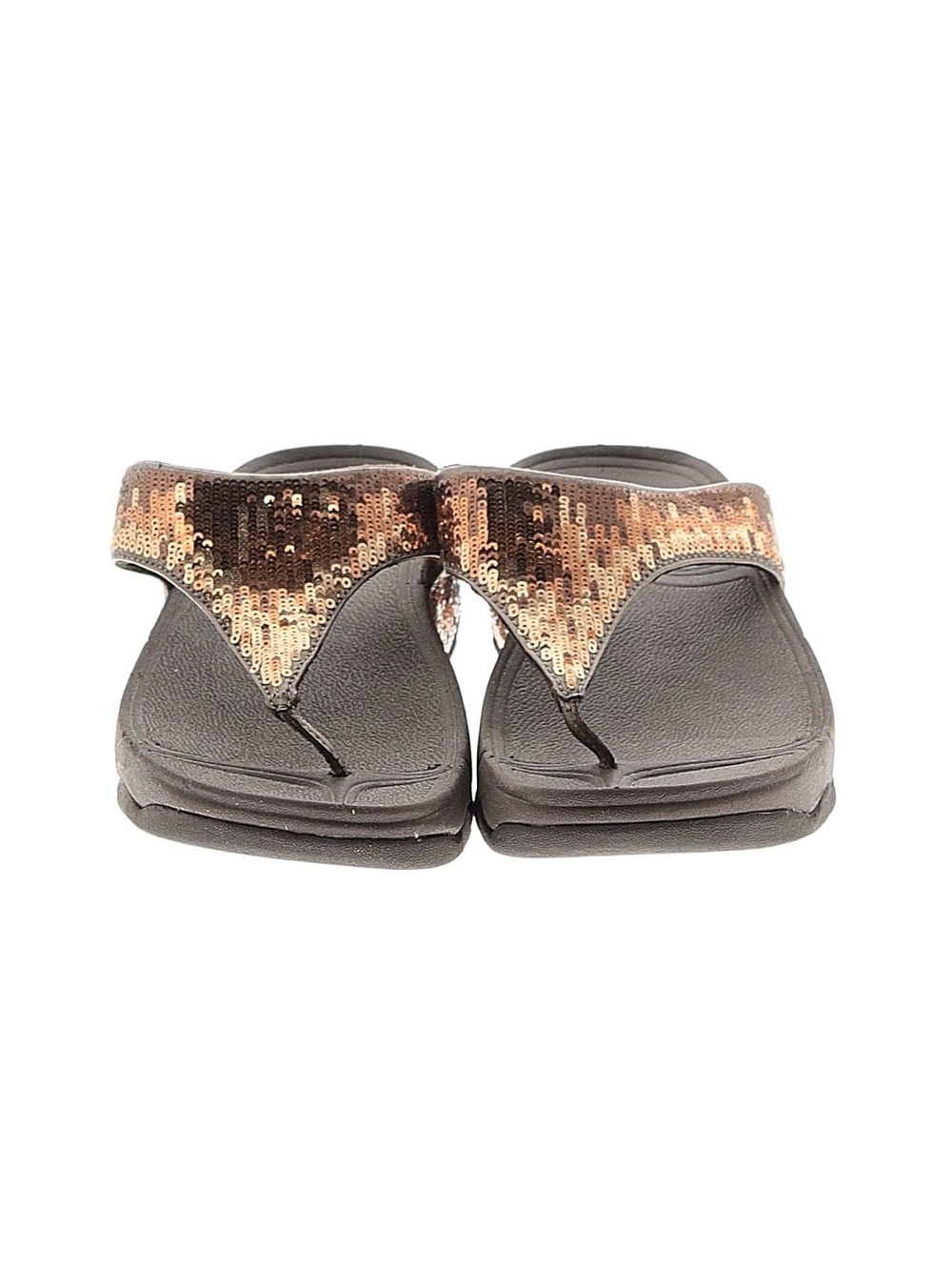 FitFlop Brown Sequin Electra Sandals - Picture 2 of 10